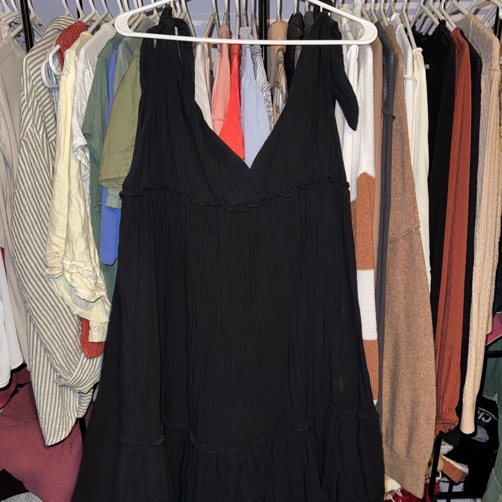 Aerie Black Sun Dress